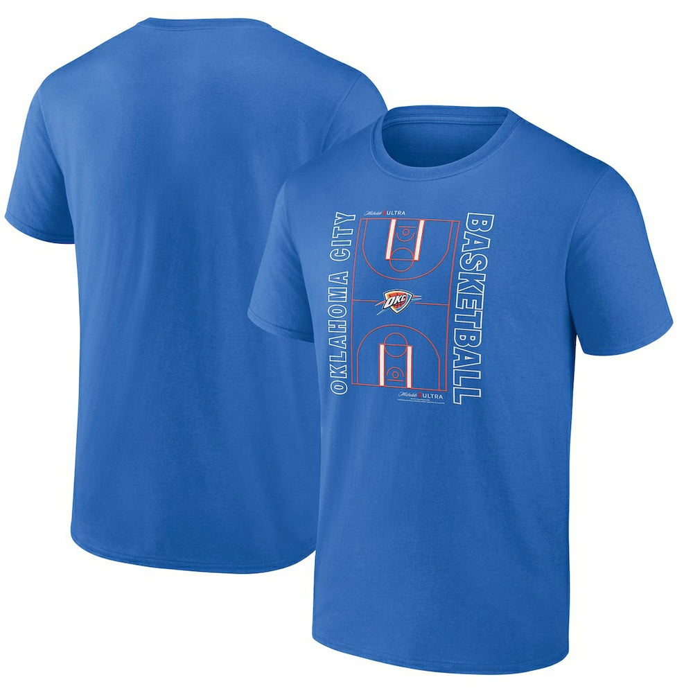 NBA Oklahoma City Thunder Michelob Ultra Full Court T-Shirt - Blue sale