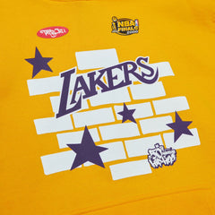 NBA Los Angeles Lakers x Tats Cru Hardwood Classics Brick Pullover Hoodie