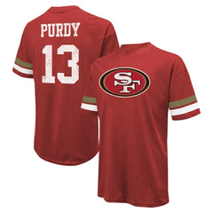 Brock Purdy Majestic Threads Name & Number Oversize Fit T-Shirt - San Francisco 49ers