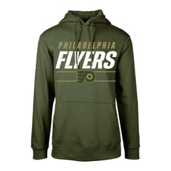 NHL Olive Philadelphia Flyers Levelwear Youth Podium Fleece Pullover Hoodie