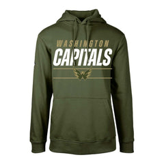 NHL Olive Washington Capitals Levelwear Youth Podium Fleece Pullover Hoodie