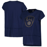 MLB Milwaukee Brewers G-III 4Her by Carl Banks Women's Cheer Fashion T-Shirt