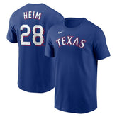 MLB Jonah Heim Texas Rangers Nike Youth Name & Number T-Shirt