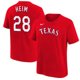 MLB Jonah Heim Texas Rangers Nike Youth Name & Number T-Shirt