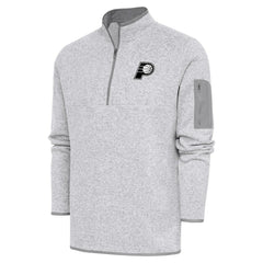 NBA Indiana Pacers Antigua Metallic Logo Fortune Quarter-Zip Jacket
