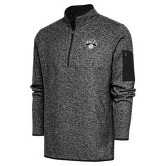 NBA New York Knicks Antigua Metallic Logo Fortune Quarter-Zip Jacket