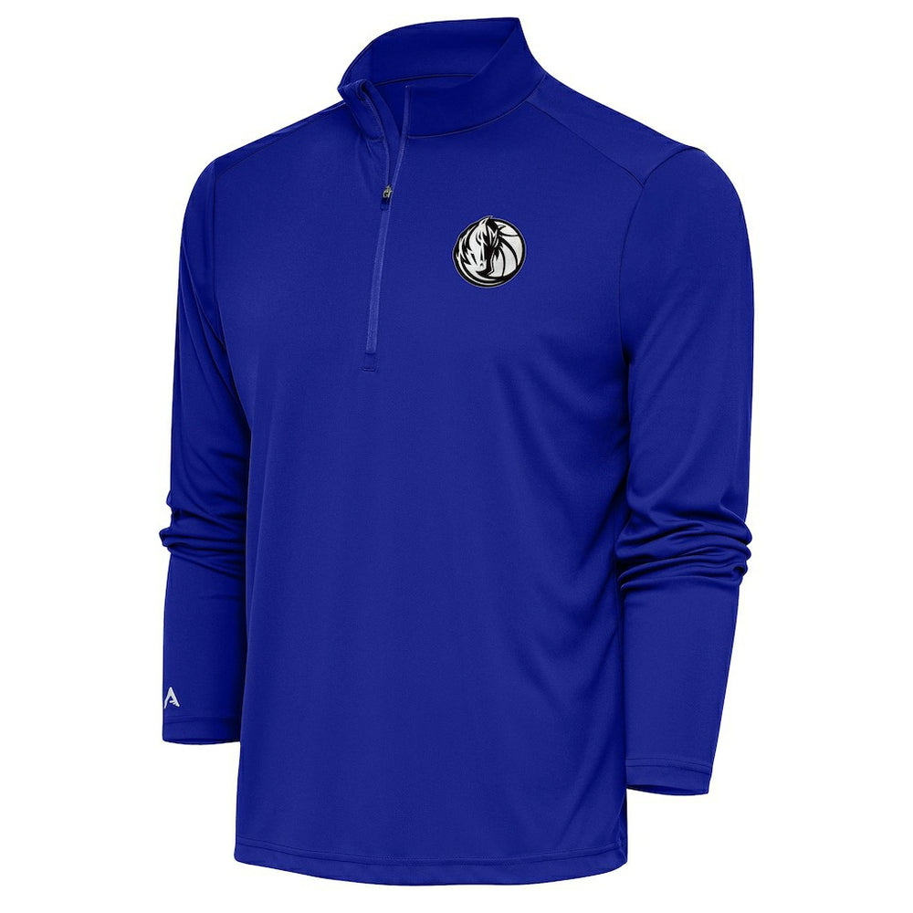 NBA Dallas Mavericks Antigua Metallic Logo Tribute Quarter-Zip Top sale