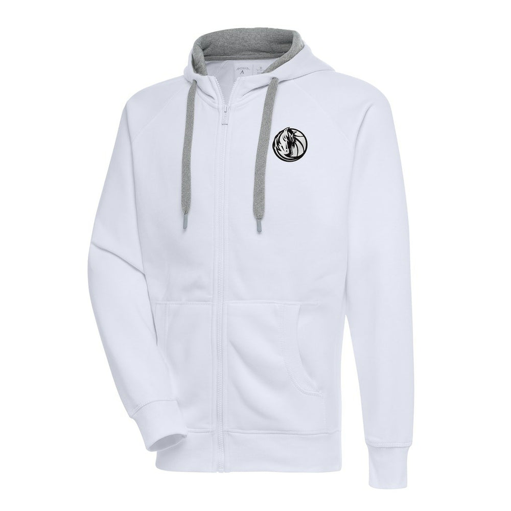 NBA Dallas Mavericks Antigua Metallic Logo Victory Raglan Full-Zip Hoodie sale