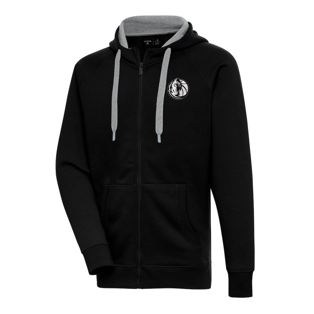 NBA Dallas Mavericks Antigua Metallic Logo Victory Raglan Full-Zip Hoodie sale