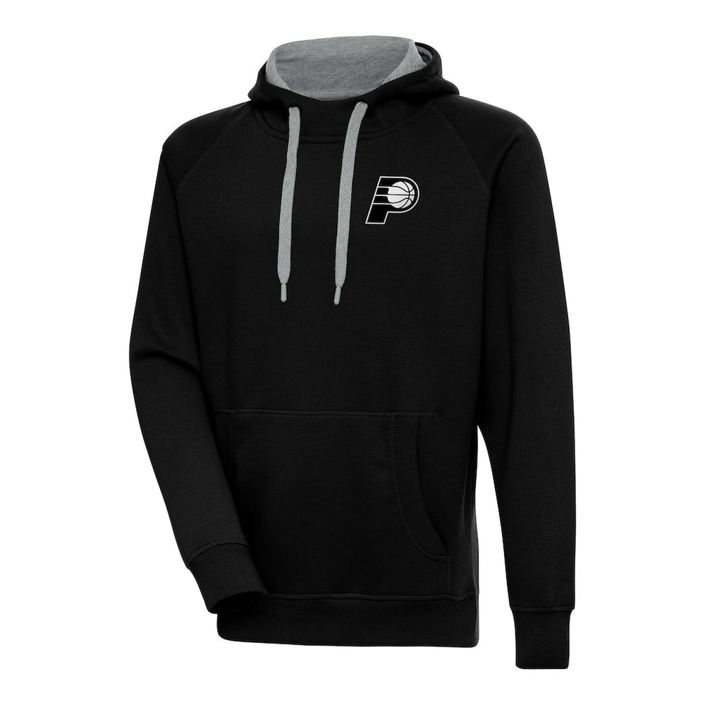 NBA Indiana Pacers Antigua Metallic Logo Victory Raglan Pullover Hoodie