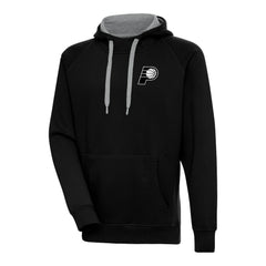 NBA Indiana Pacers Antigua Metallic Logo Victory Raglan Pullover Hoodie