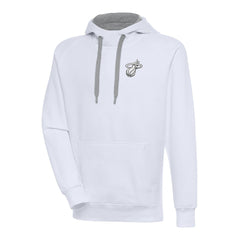 NBA Miami Heat Antigua Metallic Logo Victory Raglan Pullover Hoodie