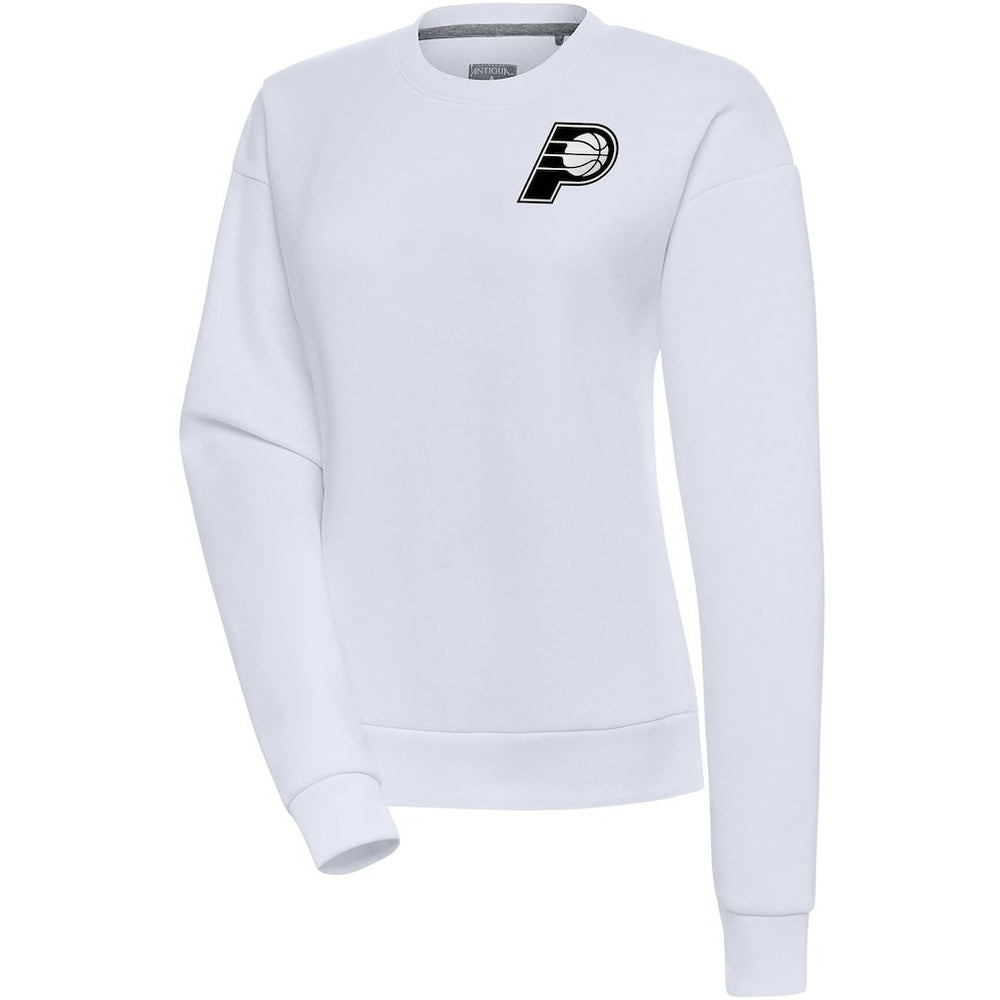 NBA Indiana Pacers Antigua Women's Brushed Metallic Victory Pullover Sweatshirt - White shop