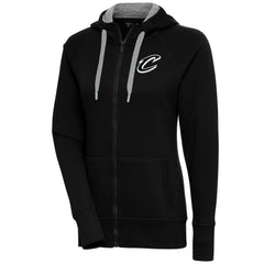 NBA Cleveland Cavaliers Antigua Women's Brushed Metallic Victory Full-Zip Hoodie - Black cheap