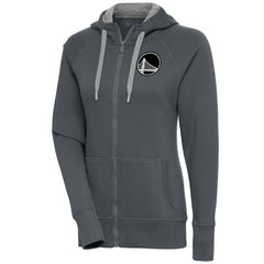 NBA Golden State Warriors Antigua Women's Brushed Metallic Victory Full-Zip Hoodie - Charcoal outlet