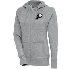 NBA Indiana Pacers Antigua Women's Brushed Metallic Victory Full-Zip Hoodie - Heather Gray for sale