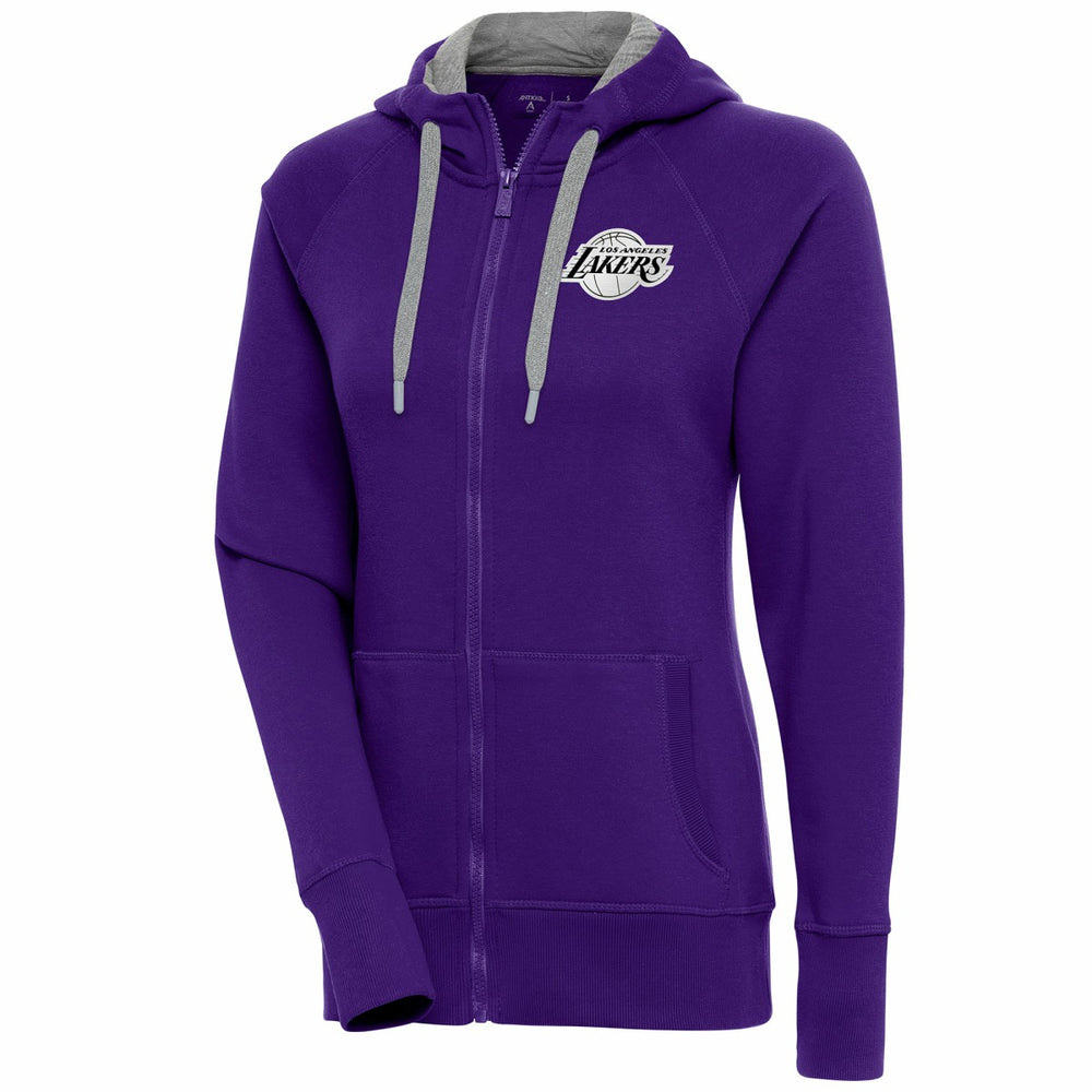 NBA Los Angeles Lakers Antigua Women's Brushed Metallic Victory Full-Zip Hoodie - Purple online