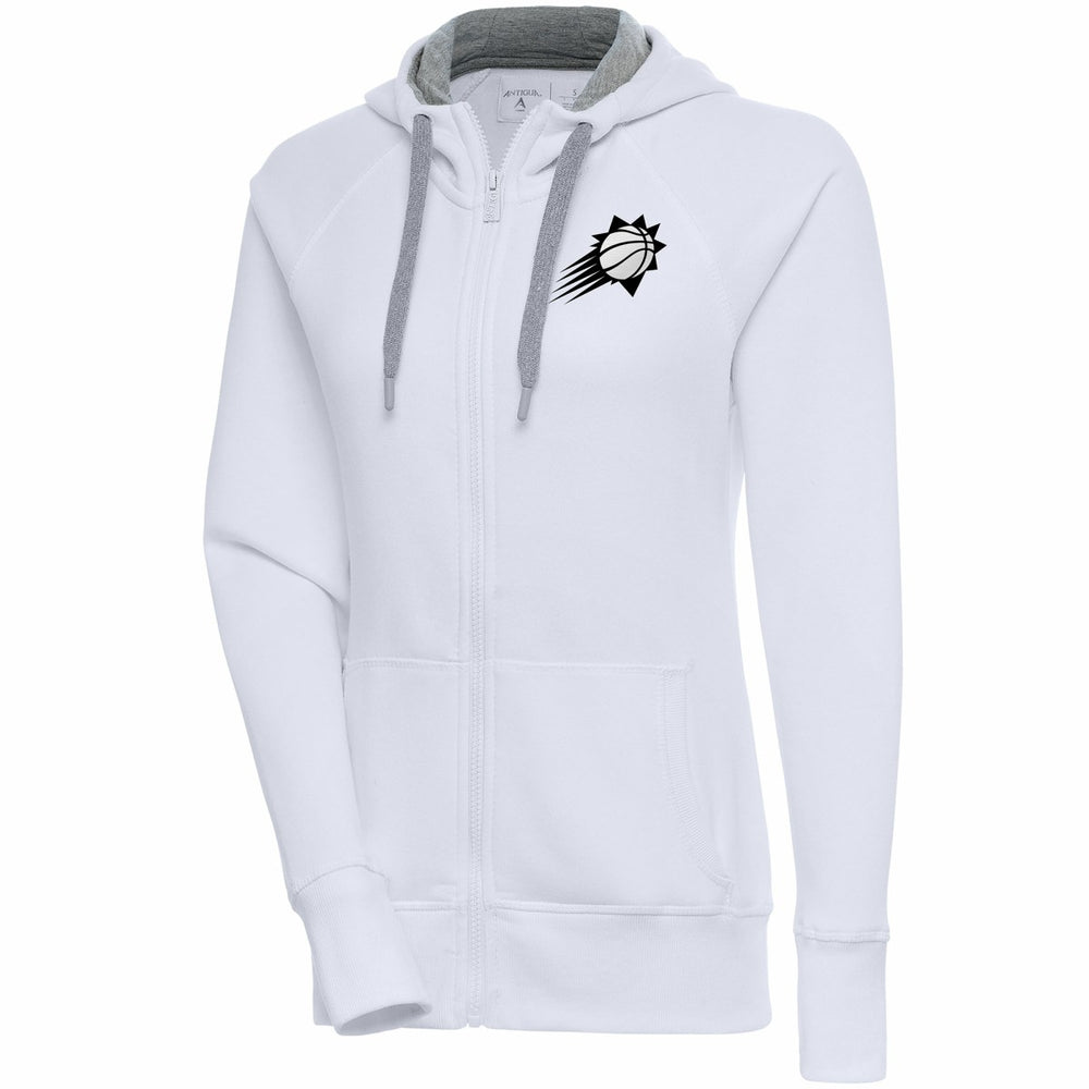 NBA Phoenix Suns Antigua Women's Brushed Metallic Victory Full-Zip Hoodie - White on sale