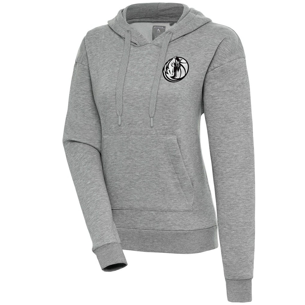 NBA Dallas Mavericks Antigua Women's Brushed Metallic Victory Pullover Hoodie - Heather Gray discount