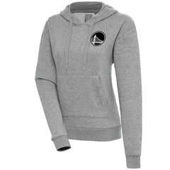 NBA Golden State Warriors Antigua Women's Brushed Metallic Victory Pullover Hoodie - Heather Gray on sale