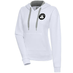 NBA Boston Celtics Antigua Women's Brushed Metallic Victory Pullover Hoodie - White sale