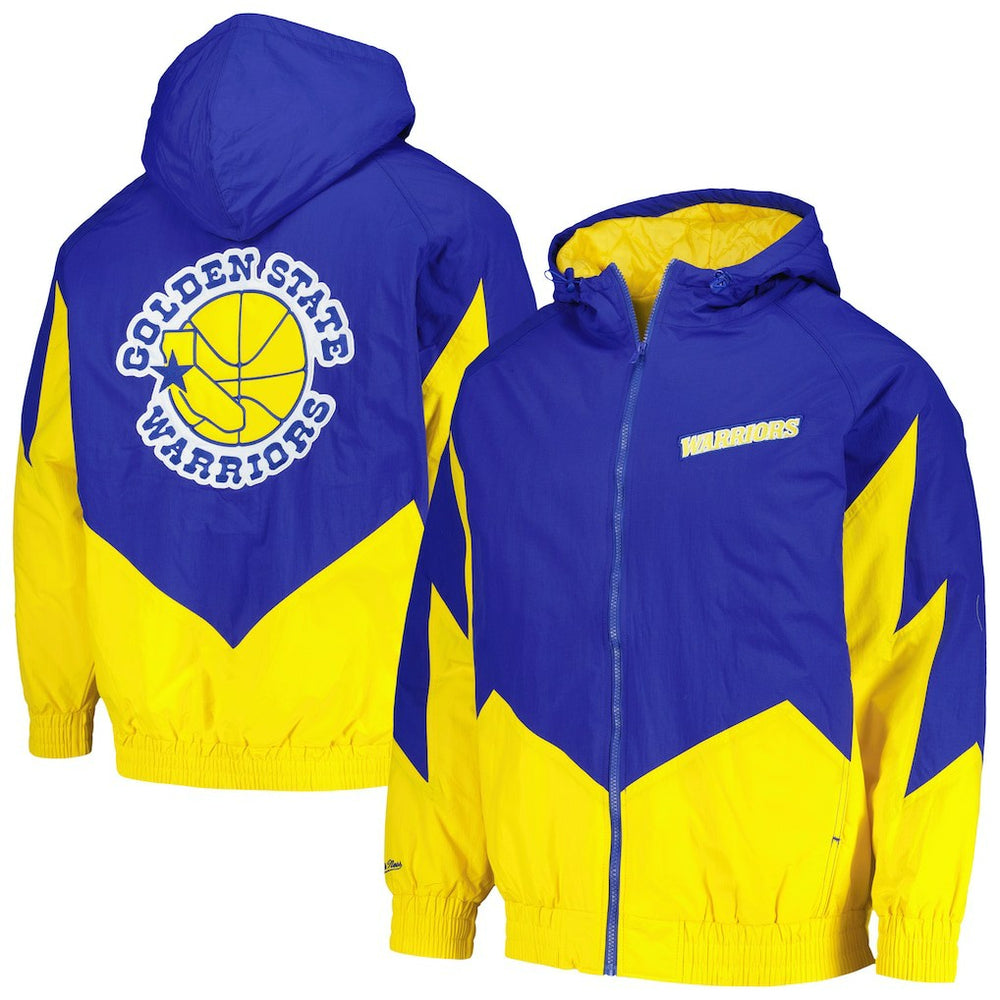 NBA Golden State Warriors Hardwood Classics Retro Quilted Raglan Full-Zip Hoodie sale