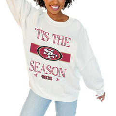 Gameday Couture Women's Oversized Take A Holiday Pullover Sweatshirt - San Francisco 49ers