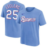 MLB Jose Leclerc Texas Rangers Nike Youth Name & Number T-Shirt