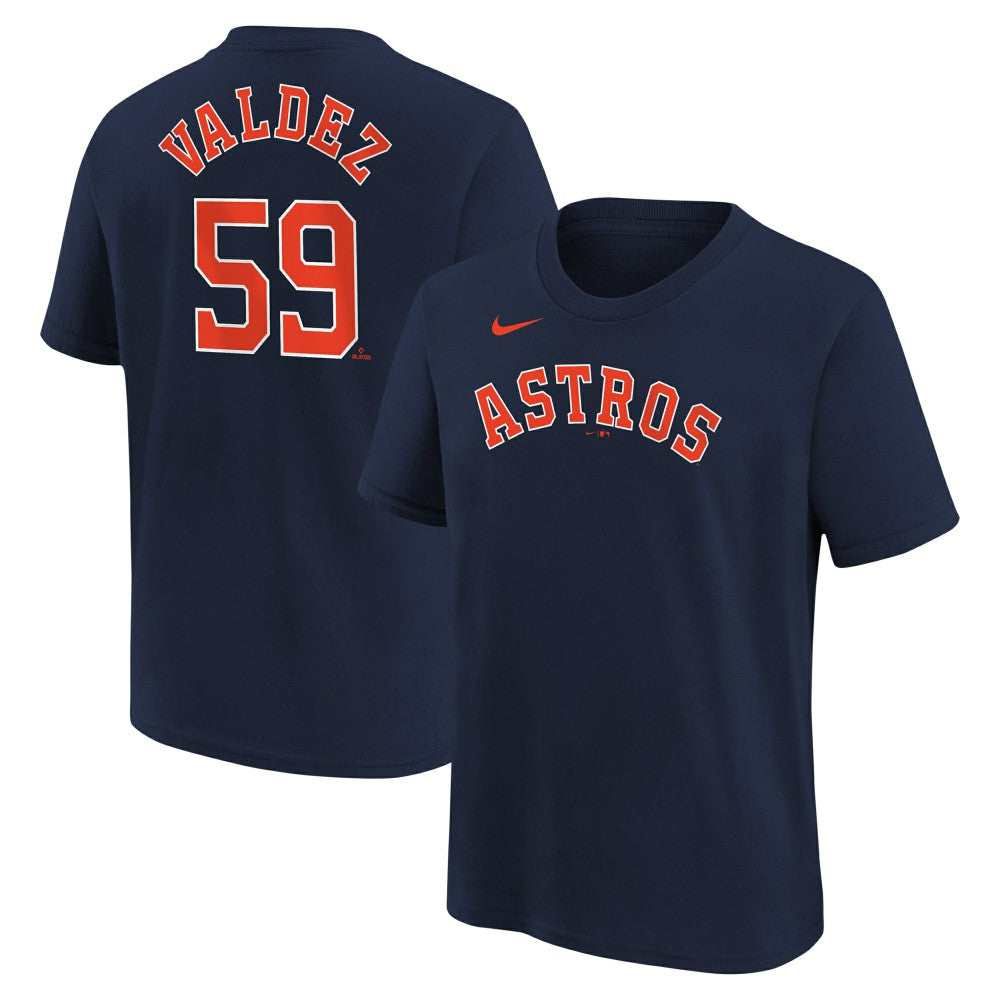 MLB Framber Valdez Houston Astros Nike Youth Name & Number T-Shirt