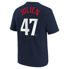 MLB Edouard Julien Minnesota Twins Nike Youth Name & Number T-Shirt