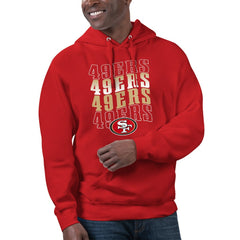 Starter Unisex Name Drop Logo Pullover Hoodie - San Francisco 49ers