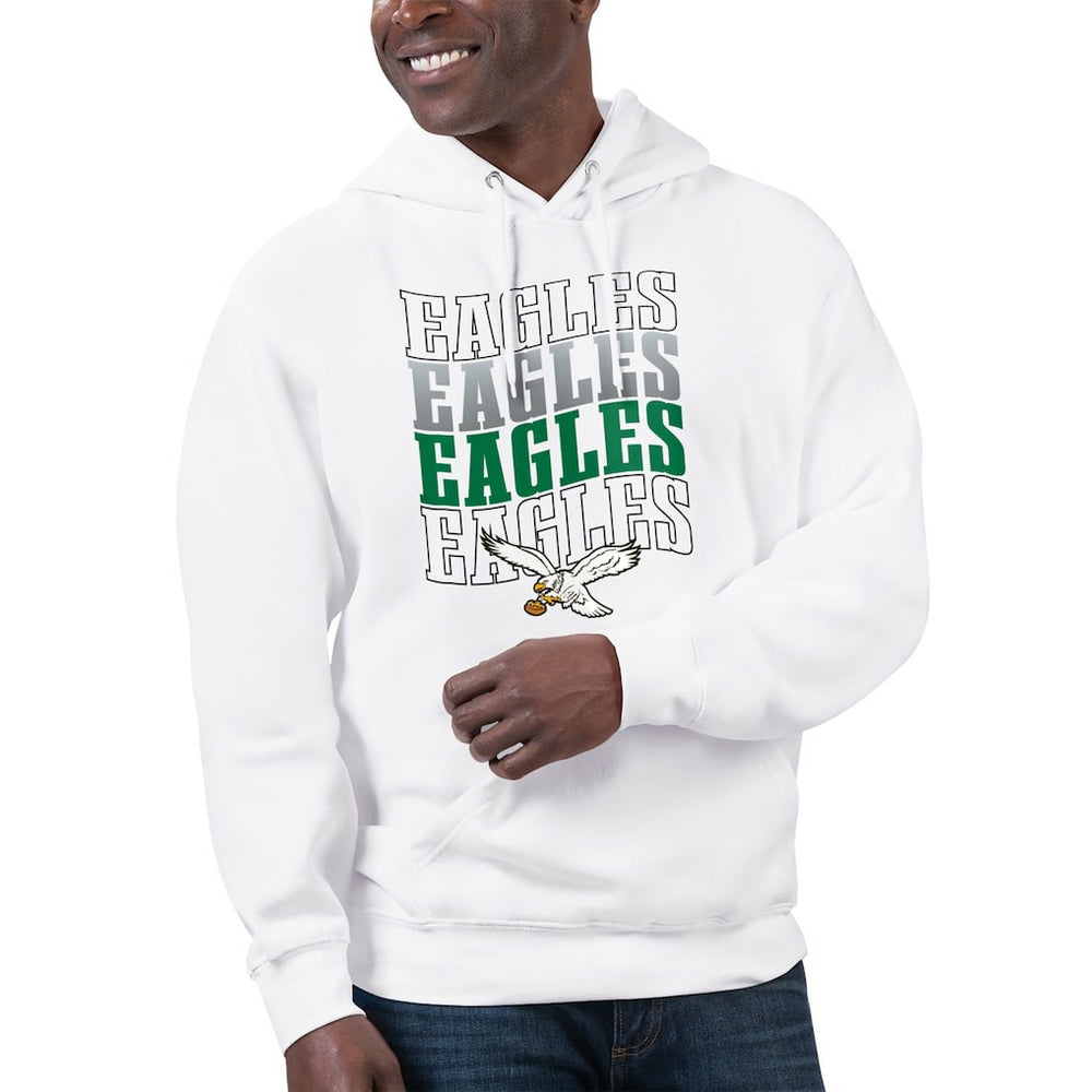 Starter Unisex Throwback Name Drop Pullover Hoodie - Philadelphia Eagles