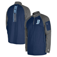MLB Boston Red Sox New Era Father's Day Raglan Quarter-Zip Top