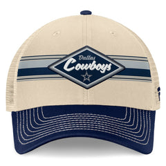 Fundamentals Diamond Stripes Trucker Adjustable Hat - Dallas Cowboys