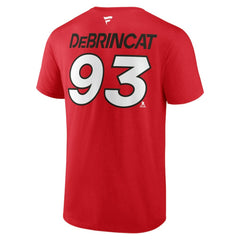 NHL Red Alex DeBrincat Detroit Red Wings Fanatics Authentic Pro Prime Name & Number T-Shirt