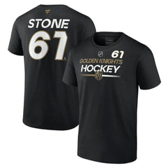 NHL Black Mark Stone Vegas Golden Knights Fanatics Authentic Pro Prime Name & Number T-Shirt