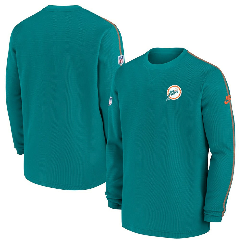 Alternate Logo Coach Long Sleeve Top - Miami Dolphins