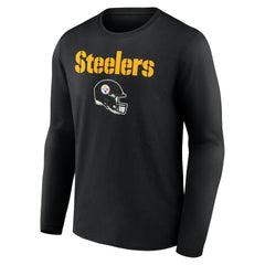 Joey Porter Jr. Team Wordmark Player Name & Number Long Sleeve T-Shirt - Pittsburgh Steelers