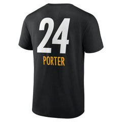Joey Porter Jr. Team Wordmark Player Name & Number T-Shirt - Pittsburgh Steelers