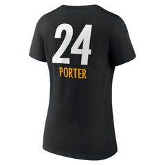 Joey Porter Jr. Women's Team Wordmark Player Name & Number V-Neck T-Shirt - Pittsburgh Steelers