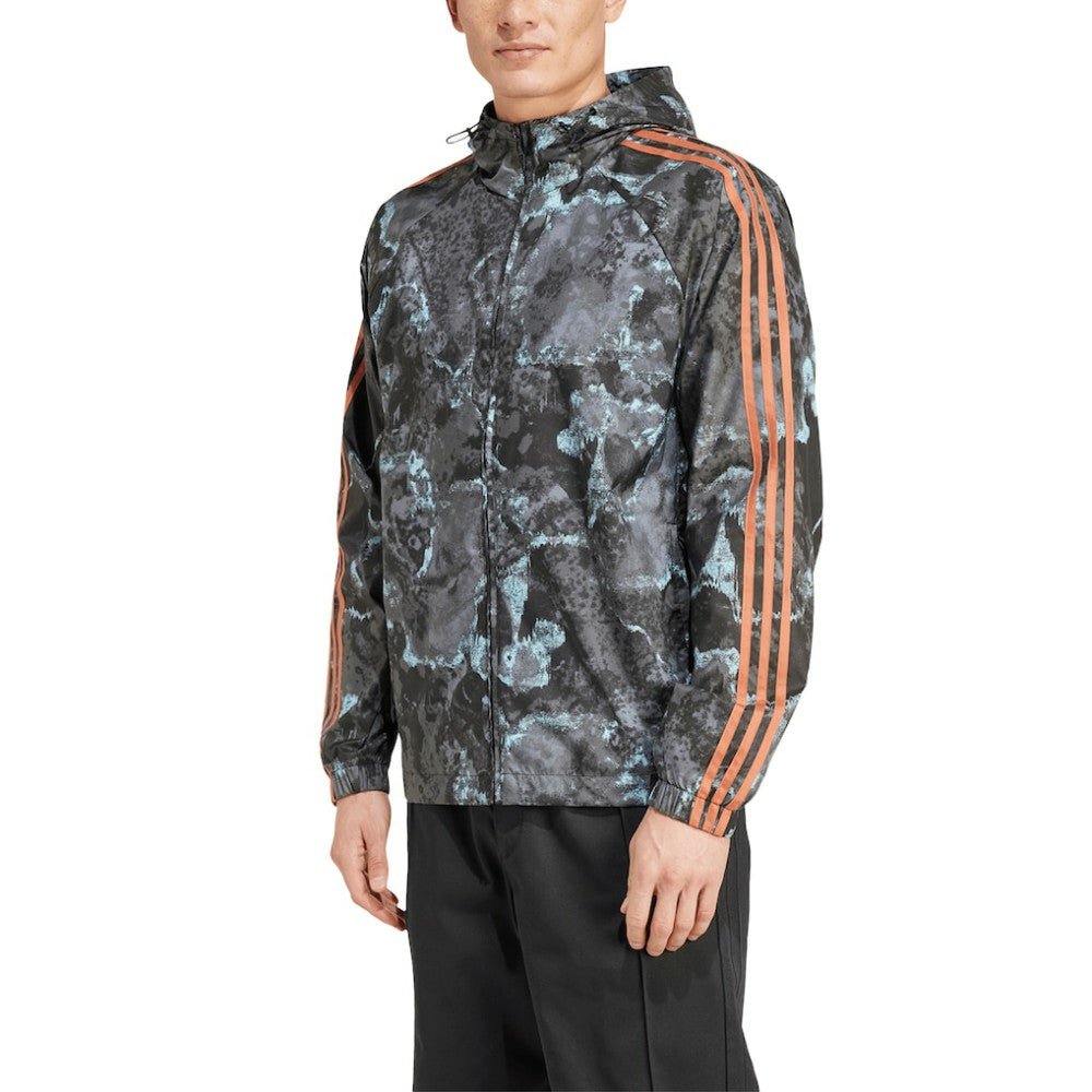 Bayern Munich Raglan Hoodie Windbreaker Full-Zip Jacket - Adidas Camo