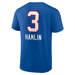 Damar Hamlin Team Wordmark Player Name & Number T-Shirt - Buffalo Bills