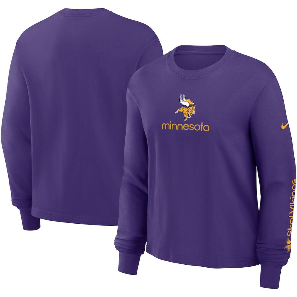 Women's Boxy Long Sleeve T-Shirt - Minnesota Vikings