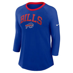 Women's 3/4 Sleeve Raglan Fashion Top - Buffalo Bills