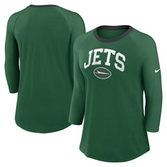 Women's 3/4 Sleeve Raglan Fashion Top - New York Jets