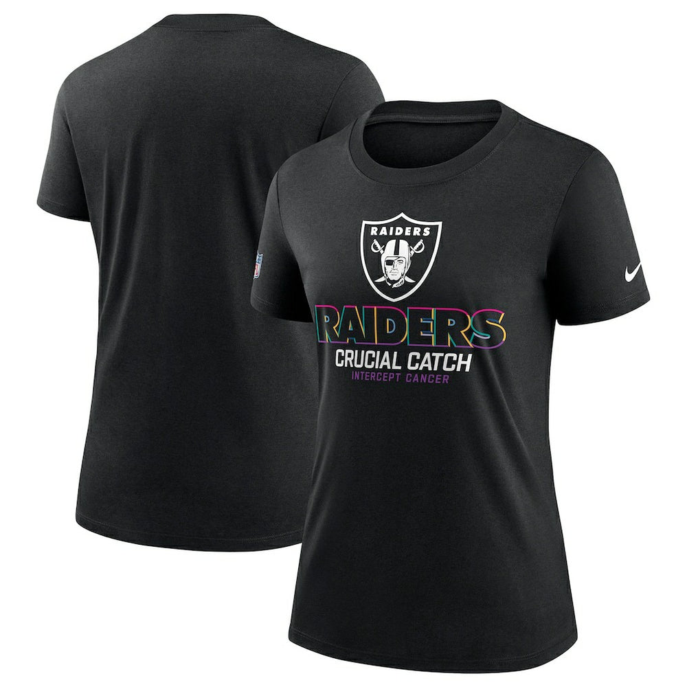 Women's 2024 NFL Crucial Catch Tri-Blend T-Shirt - Las Vegas Raiders