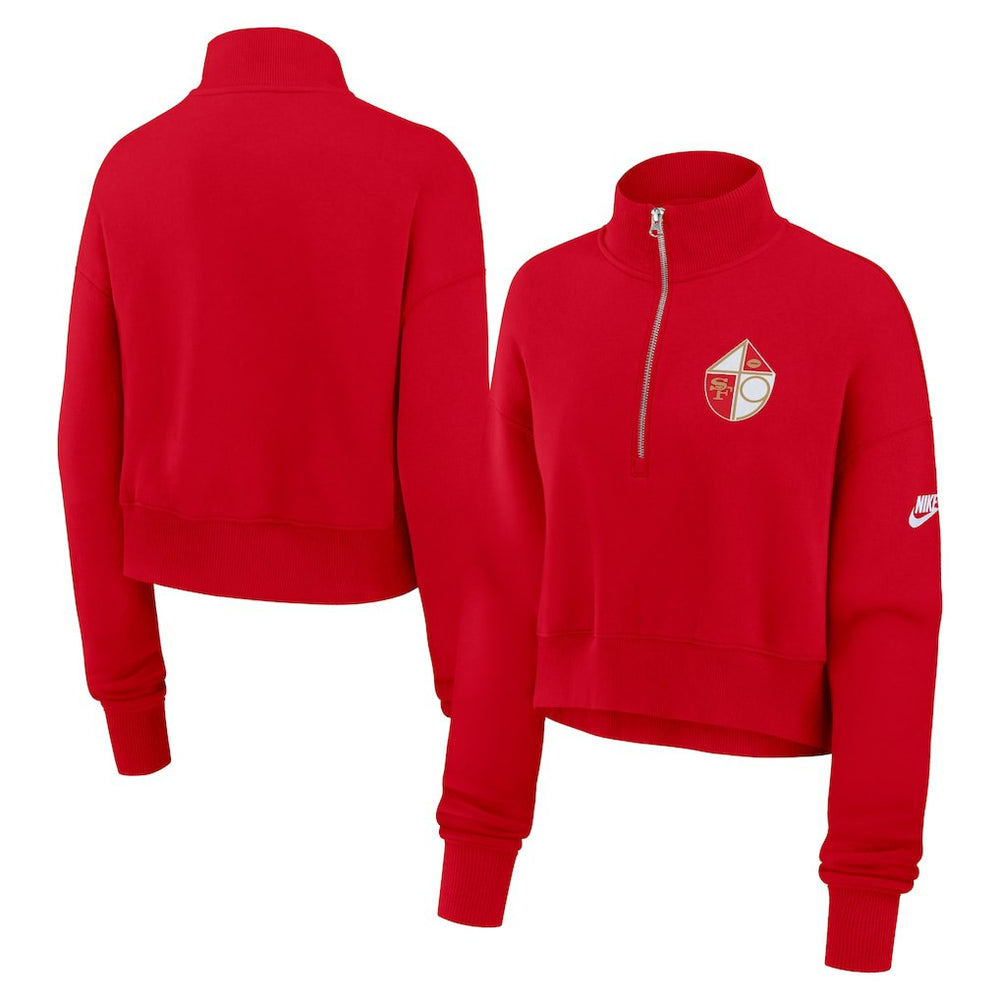 Women's Rewind Phoenix Half-Zip Sweatshirt - San Francisco 49ers