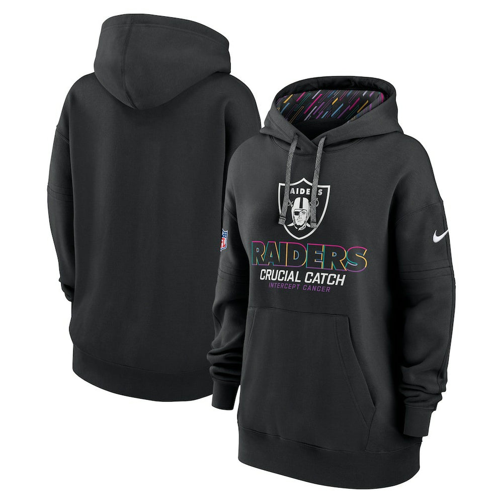 Women's 2024 NFL Crucial Catch Club Pullover Hoodie - Las Vegas Raiders
