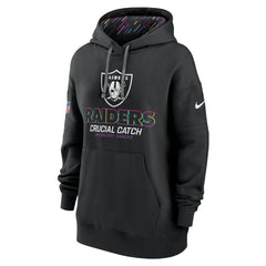 Women's 2024 NFL Crucial Catch Club Pullover Hoodie - Las Vegas Raiders