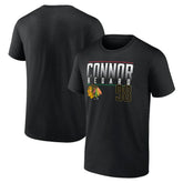 NHL Black Connor Bedard Chicago Blackhawks Fanatics Name & Number T-Shirt